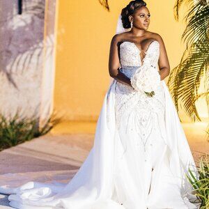 Luxury Custom Beaded Wedding Gown by Esé Azénabor